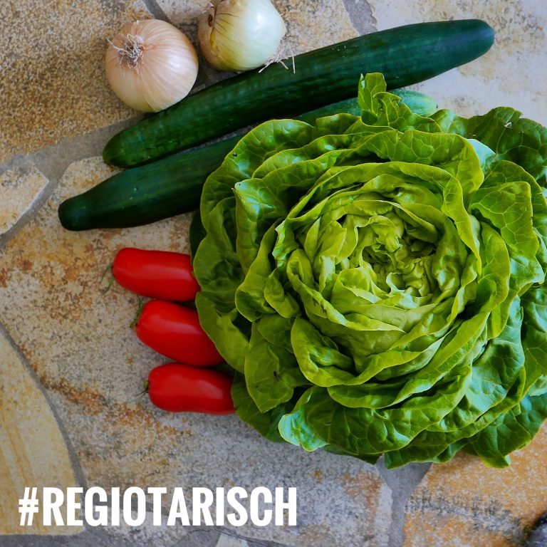 Gemüse – ein Korb gefüllt mit regionalen Produkte